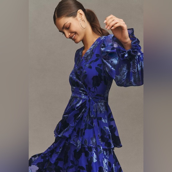 Hutch Bardot Long-Sleeve Floral Wrap Dress - Picture 4 of 6